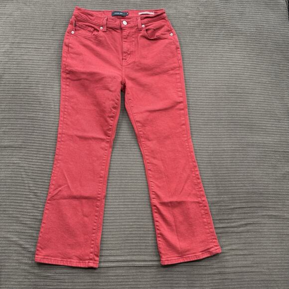 Johnny Was Marseille Baby Boot Jeans Women 28 Candy Apple Red Organic Cotton. - Picture 1 of 12
